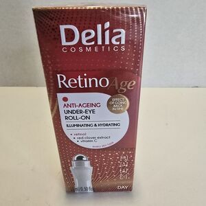 Delia Cosmetics Retino Age Under-eye Roll-On Illuminating &‎ Hydrating 0.50 oz